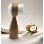 Natural Coconut Fiber Face & Body Brush | Eco-Friendly Manual Exfoliator for Deep Cleansing & Circulation | Sustainable Skincare Dry Brushing Tool - Snugsy