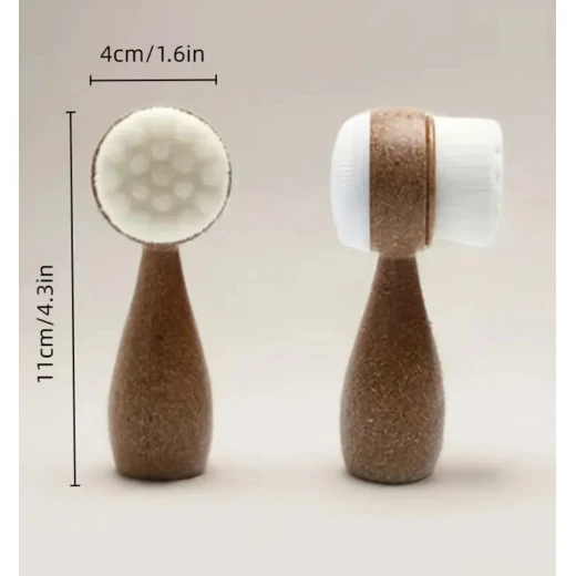 Natural Coconut Fiber Face & Body Brush | Eco-Friendly Manual Exfoliator for Deep Cleansing & Circulation | Sustainable Skincare Dry Brushing Tool - Snugsy - Image 5