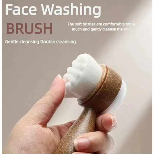 Natural Coconut Fiber Face & Body Brush | Eco-Friendly Manual Exfoliator for Deep Cleansing & Circulation | Sustainable Skincare Dry Brushing Tool - Snugsy - Image 6