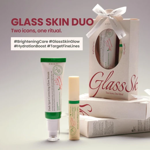 AXIS‑Y Glass Skin Duo Set (2 pcs) – Dark Spot Correcting Glow Serum + Vegan Collagen Eye Serum for Bright, Firm, Glass‑Like Skin - Axis-y - Image 9