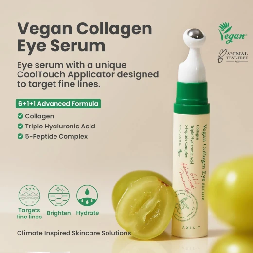 AXIS‑Y Glass Skin Duo Set (2 pcs) – Dark Spot Correcting Glow Serum + Vegan Collagen Eye Serum for Bright, Firm, Glass‑Like Skin - Axis-y - Image 5