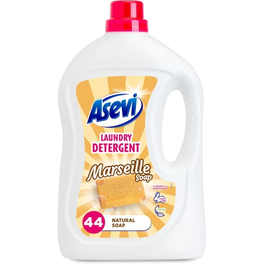 Asevi Laundry Detergent Washing Liquid Detergent Laundry Cleanser 2.376L 40+4 Washes Marseille Nabulsi Soap Asevi Laundry Detergent Washing Liquid Detergent Laundry Cleanser 2.376L 40+4 Washes Marseille Nabulsi Soap