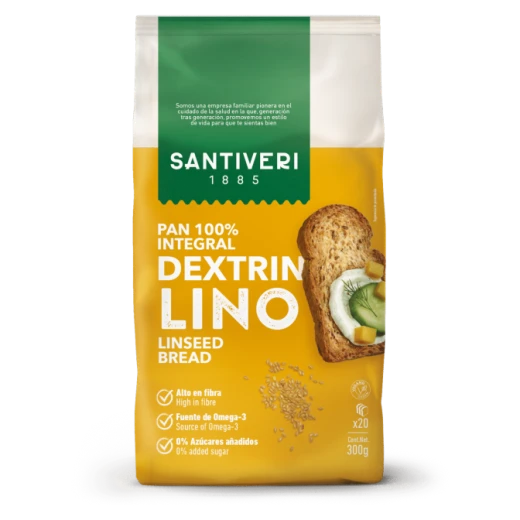 Santiveri Pan Dextrinado Lino 300 Gr Santiveri Pan Dextrinado Lino 300 Gr