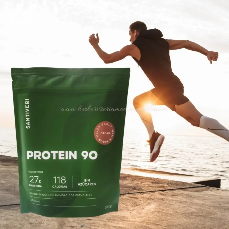 سانتيفيري بروتين كاكاو – 90 ظرف (Doypack)، 300 غرام، مسحوق كاكاو عالي البروتين بطعم شوكولاتة غني، مناسب للرياضة والتغذية الصحية وبناء العضلات - سنتفيري