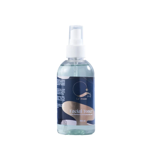 La moon Toner 200ml minimizes pores controls oil and hydrates with Damascus Rose Water and Panthenol suitable for all skin types - La'moon - Image 2