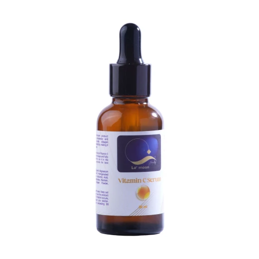 La moon Vitamin C Serum 30ml brightens skin boosts collagen and reduces dark spots with Vitamin C Castor Oil Hyaluronic Acid and Glycerin - La'moon - Image 2