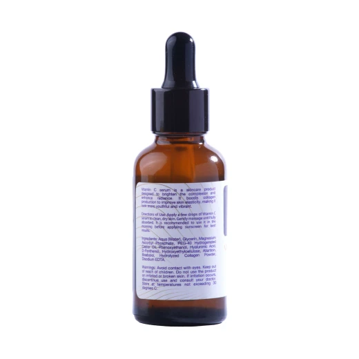 La moon Vitamin C Serum 30ml brightens skin boosts collagen and reduces dark spots with Vitamin C Castor Oil Hyaluronic Acid and Glycerin - La'moon - Image 3