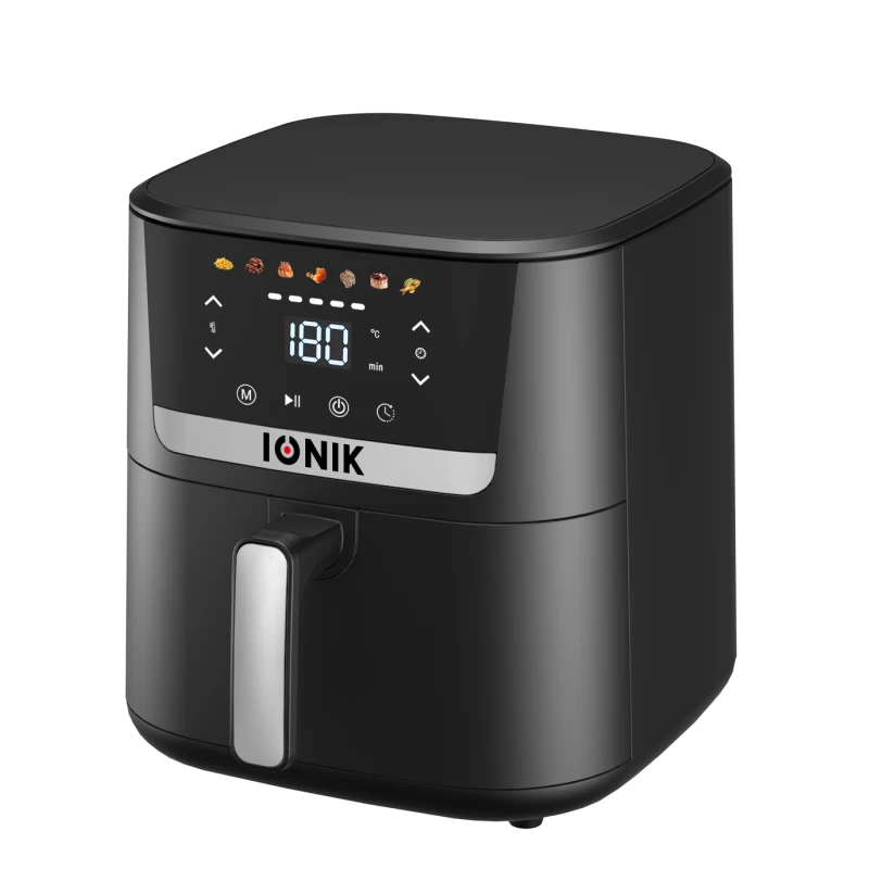 IONIK 7L Air Fryer, 1600W, 360° Air Flow, Preset Programs, Cooking Scheduler & Stainless-Steel Cavity - Ionik
