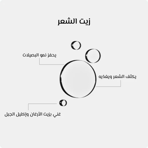 زيت نمو الشعر الطبيعي 100٪ بزيت الأرغان وإكليل الجبل, يغذي ويقوّي ويزيد كثافة الشعر  100 مل من أوشيا - اوشيا - Image 2