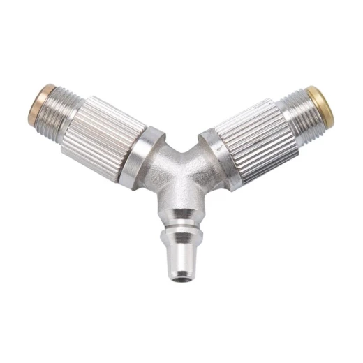 Atad Dual Brass Gas Connector for Two Stoves – Silver – Durable, Corrosion-Resistant & Portable Multi-Device Gas Adapter Atad Dual Brass Gas Connector for Two Stoves – Silver – Durable, Corrosion-Resistant & Portable Multi-Device Gas Adapter