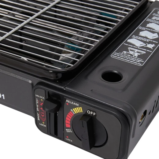 YANCHUAN Portable Outdoor Gas Grill with 6 Skewers, Tongs & Brush – Camping & Picnic - Yanchuan - Image 7
