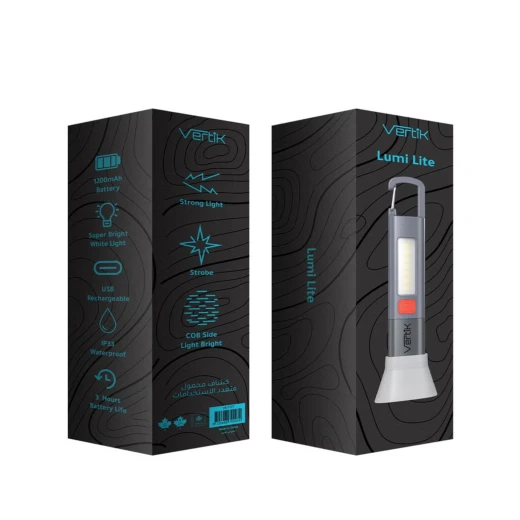 Atad Smart Multi-Purpose Rechargeable Flashlight – Powerful Lighting, Compact Design, Ideal for Camping & Emergencies - Atad - Image 2