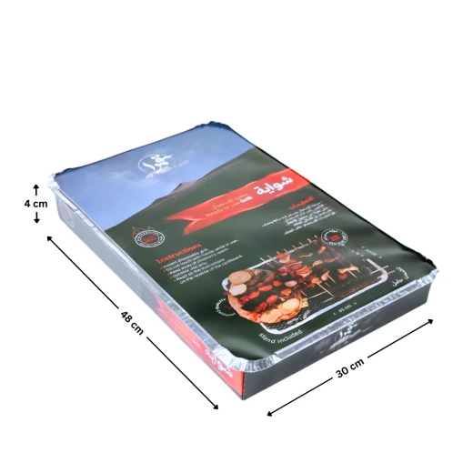 Atad Disposable Instant BBQ Grill 48×30×4 cm – Lightweight Ready-to-Use Grill for Camping & Outdoor Trips - Atad - Image 3