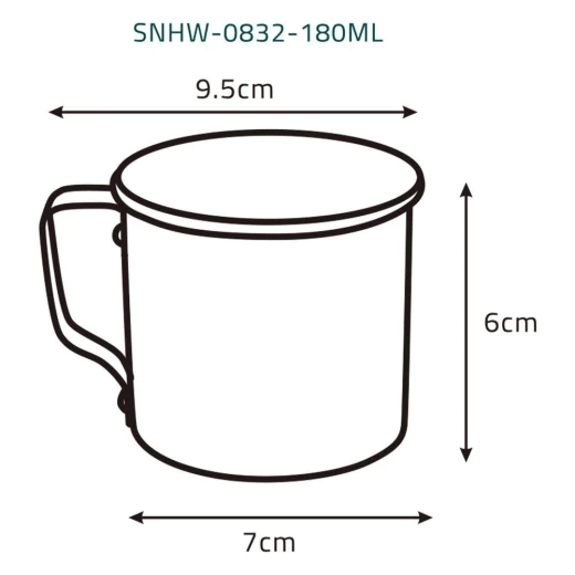 Atad Aluminum Liquid Cup 180ml – Lightweight, Durable, Perfect for Outdoor Use - Atad - Image 5