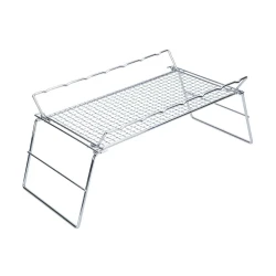 مركاب نار قابل للطي 15.5×20×41 سم – سهل الحمل والتخزين، متين ومقاوم للصدأ، آمن للاستخدام الخارجي من عتاد