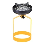 PKL Indian Gas Stove 1.4 kW, Yellow – Powerful & Fast Performance – Portable, Easy to Use, Outdoor Safe - Pkl