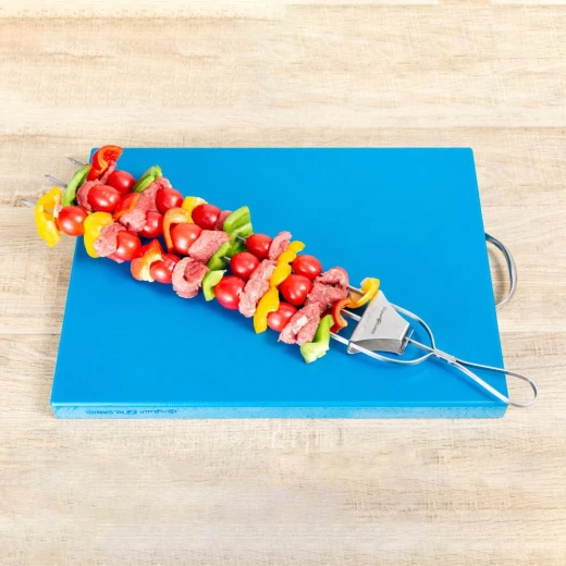 Triple Stainless Steel Skewers 50×9×2 cm – Durable, Easy to Clean, and Even Heat Distribution - Atad - Image 3