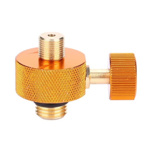 Atad Outdoor Camping Stove Gas Tank Adapter – Copper Gas Cylinder Head Adapter with Control Knob for Camping & Household Use - Atad - Image 5