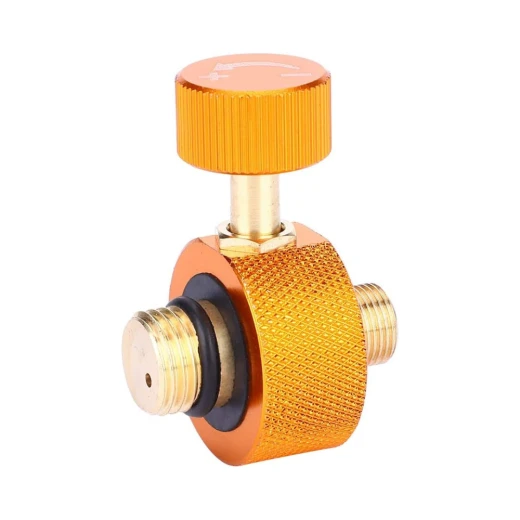 Atad Outdoor Camping Stove Gas Tank Adapter – Copper Gas Cylinder Head Adapter with Control Knob for Camping & Household Use - Atad - Image 6