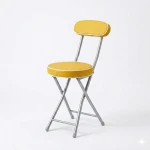 Atad Round Folding Padded Chair, Yellow – Comfortable, Durable & Easy to Carry - Atad