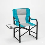 Atad Luxury Executive Folding Chair with Side Table - Supports Up to 220kg, Comfortable & Elegant Design, Blue - Atad