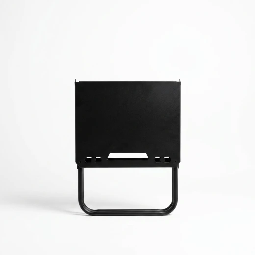 ATAD Heavy-Duty Folding Iron Camping Table – Matte Black Portable Outdoor Table (36x58x40 cm) - Atad - Image 4