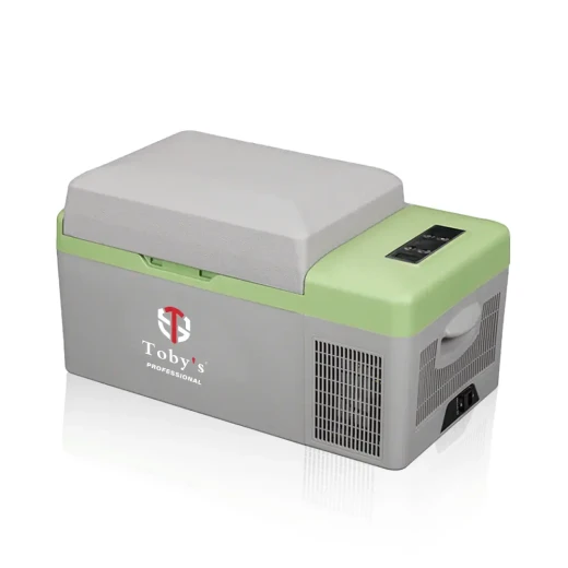 TOBY'S 15 Liter Portable Mini Car Freezer & Refrigerator – 21 Quart 12V/24V DC Fast Cooling Electric Cooler for Outdoor Camping, RV & Trucks TOBY'S 15 Liter Portable Mini Car Freezer & Refrigerator – 21 Quart 12V/24V DC Fast Cooling Electric Cooler for Outdoor Camping, RV & Trucks