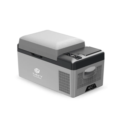 TOBY'S TR-20 Rechargeable 20L Portable Car Fridge & Freezer - 60W Compressor, Smart App Control, 15600mAh Built-in Battery & Solar Compatible for Outdoor Camping TOBY'S TR-20 Rechargeable 20L Portable Car Fridge & Freezer - 60W Compressor, Smart App Control, 15600mAh Built-in Battery & Solar Compatible for Outdoor Camping