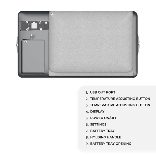 TOBY'S TR-20 Rechargeable 20L Portable Car Fridge & Freezer - 60W Compressor, Smart App Control, 15600mAh Built-in Battery & Solar Compatible for Outdoor Camping - Atad - Image 3