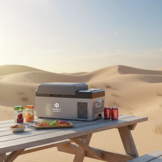 TOBY'S TR-20 Rechargeable 20L Portable Car Fridge & Freezer - 60W Compressor, Smart App Control, 15600mAh Built-in Battery & Solar Compatible for Outdoor Camping - Atad - Image 6
