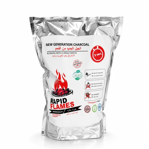 ATAD Rapid Flames Premium Quick-Lighting Charcoal (2 kg) – New Generation Smokeless Eco-Friendly Charcoal ATAD Rapid Flames Premium Quick-Lighting Charcoal (2 kg) – New Generation Smokeless Eco-Friendly Charcoal