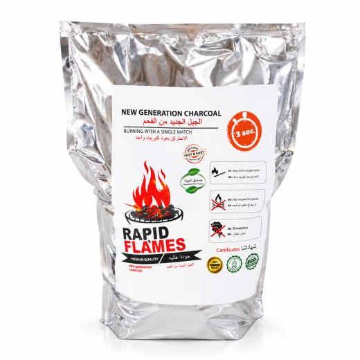 ATAD Rapid Flames Premium Quick-Lighting Charcoal (5 kg) – Family Pack Smokeless Eco-Friendly Charcoal ATAD Rapid Flames Premium Quick-Lighting Charcoal (5 kg) – Family Pack Smokeless Eco-Friendly Charcoal