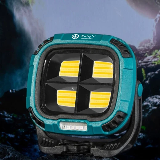 Toby’s LED Floodlight – 5 Light Colors, 18 Lighting Modes, 4000mAh Rechargeable Battery, Emergency SOS, Strong Illumination for Outdoor & Repair Use - Tobys - Image 10