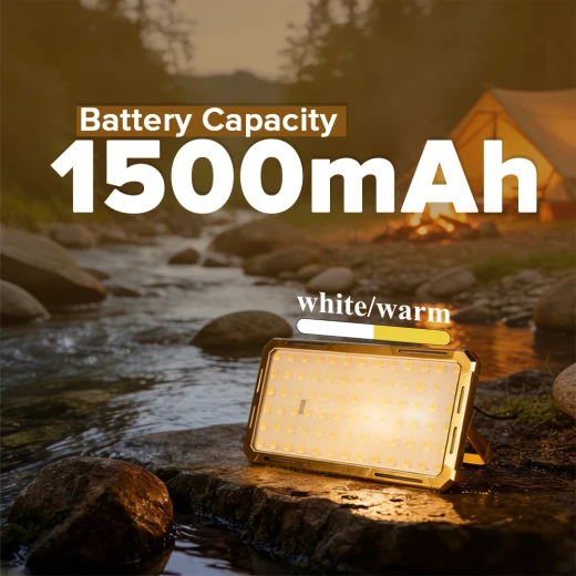 TOBY’S  Portable 150W LED Solar Work Light, 15000 Lumens – Solar & USB Rechargeable, IP66 Waterproof Flood Light - Tobys - Image 3