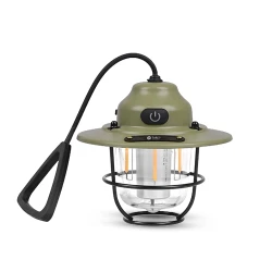 TOBY’S CPL-T37 PRO Rechargeable Camping Lantern – Waterproof Retro LED Light, 5 Lighting Modes, 1200mAh Battery & USB Type-C Charging