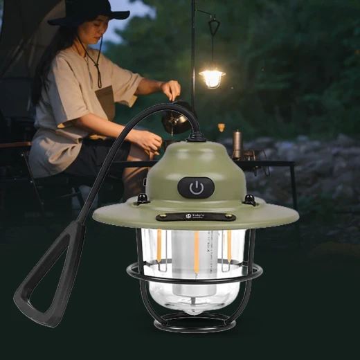 TOBY’S CPL-T37 PRO Rechargeable Camping Lantern – Waterproof Retro LED Light, 5 Lighting Modes, 1200mAh Battery & USB Type-C Charging - Tobys - Image 5