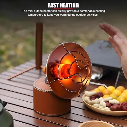 Atad Portable Outdoor Camping Butane Heater – Mini Tent Heater for Camping, Picnic, Garage & Outdoor Use - Atad - Image 2