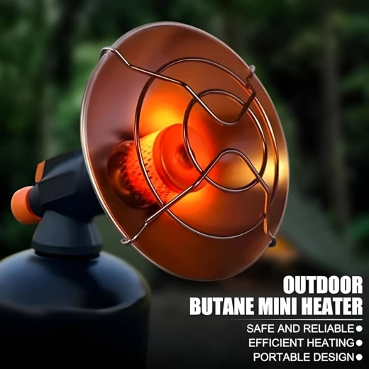 Atad Portable Outdoor Camping Butane Heater – Mini Tent Heater for Camping, Picnic, Garage & Outdoor Use - Atad - Image 3