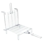 Atad Stainless Steel BBQ Grill Mesh 30×30 cm – Durable Single-Grid Design for Meat, Chicken & Vegetables - Atad