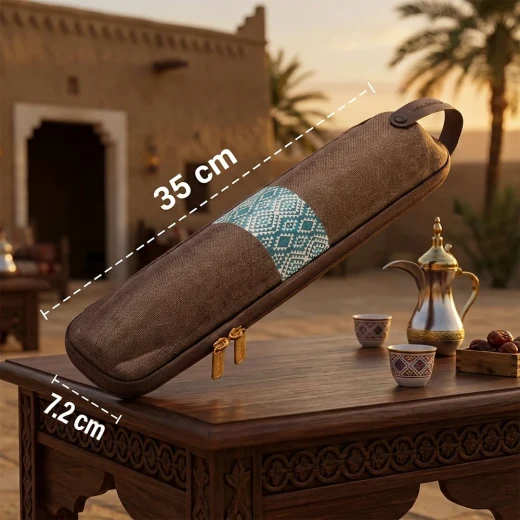 طقم استكانات ضد الصدمات 11 حبة – تحمي الأكواب من الكسر، خفيفة وسهلة الحمل بتصميم تراثي أنيق من عتاد - عتاد - Image 4