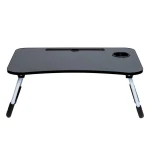 Atad Foldable Wooden Portable Table 40×60 cm – Grey – Weather-Resistant & Easy to Carry - Atad
