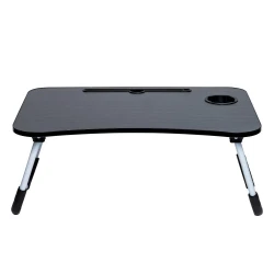Atad Foldable Wooden Portable Table 40×60 cm – Grey – Weather-Resistant & Easy to Carry