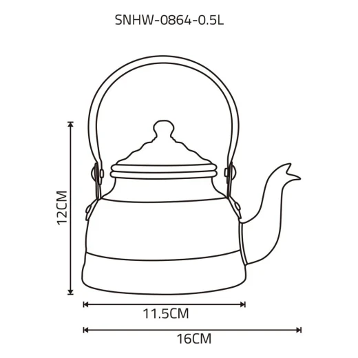 Atad 0.5L Advanced Aluminum Tea Kettle – Lightweight, Practical, Durable, Health-Safe - Atad - Image 2