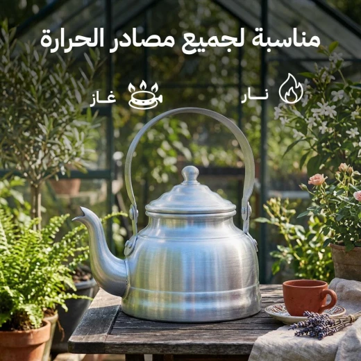 Atad Upgraded Aluminum Tea Kettle 0.75L – Lightweight, Durable & Food-Safe for Camping and Outdoor Use - Atad - Image 4