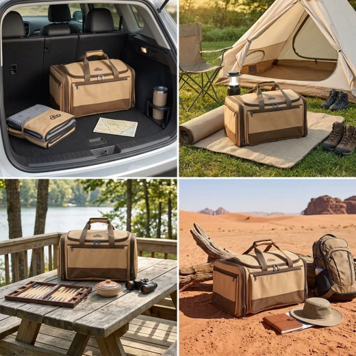 Atad 75L Al-Mustawa Camping Storage Bag with Multi-Level Organizer – Large Capacity Outdoor Travel & Camping Gear Bag - Atad - Image 2
