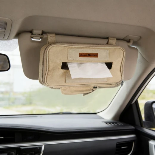 Atad Car Sun Visor Tissue Organizer – Smart Storage Solution for Daily Car Essentials - Atad - Image 4