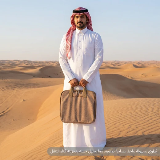 منقل فحم مسفط سداسي 35×35 سم مع جراب – يتحمّل حرارة عالية من عتاد - عتاد - Image 5