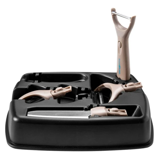 Vegetable Peeler Tools Set 5 Pcs – Brown - Atad - Image 6