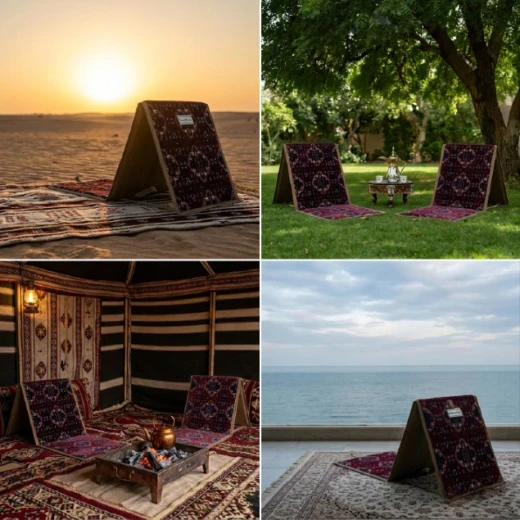Atad ROVA Single Velvet Chair 40×40×38 cm – 120 kg Capacity with Elegant Red Traditional Design for Comfort and Style - Atad - Image 2
