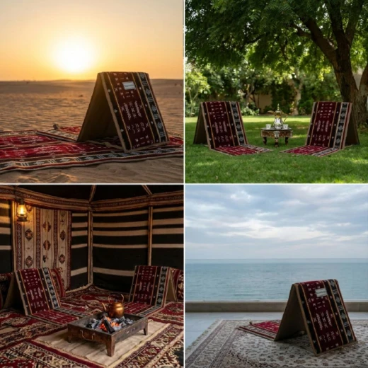 Atad ROVA Single Velvet Chair 40×40×38 cm – 120 kg Capacity Elegant Comfortable Design for Indoor & Outdoor Use - Atad - Image 2